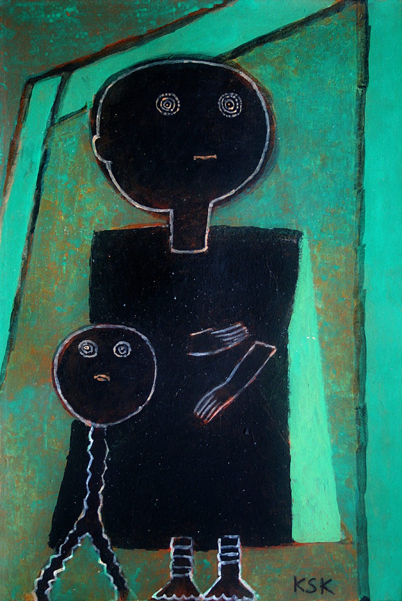 K S Kulkarni, Untitled, 1980s, Acryclic on paper