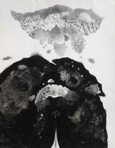 B D Gupta, Untitled, 1988, Watercolor on paper