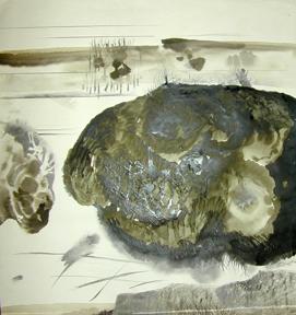 B D Gupta, Untitled, 1990, Watercolor on paper