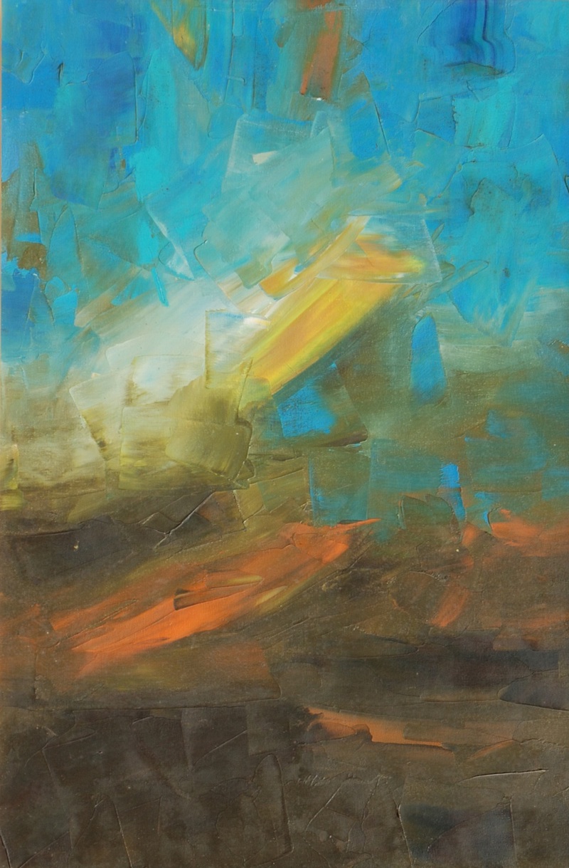 K M Adimoolam, Reflex, 1992, Oil on canvas