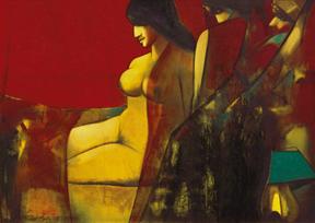 Paresh Maity, Grace, 2005, Oil on canvas
