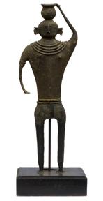 Kondh Bronzes, Woman with Pot, Bronze (lost wax casting)
