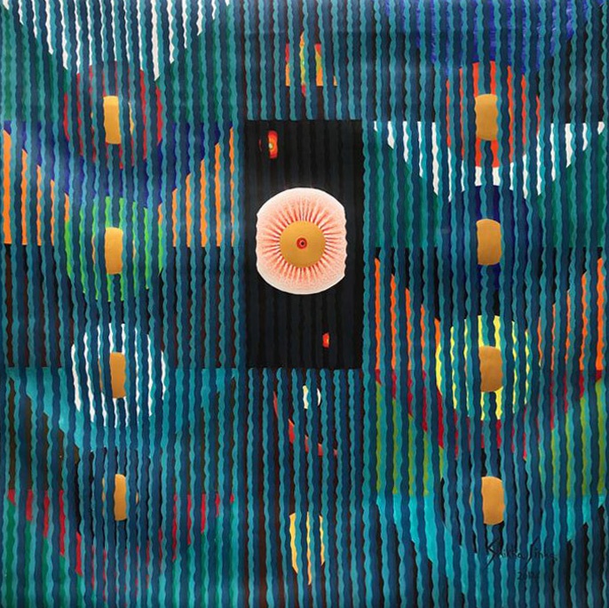 Shikha Sinha, Eternity 15, 2012, Acrylic on canvas